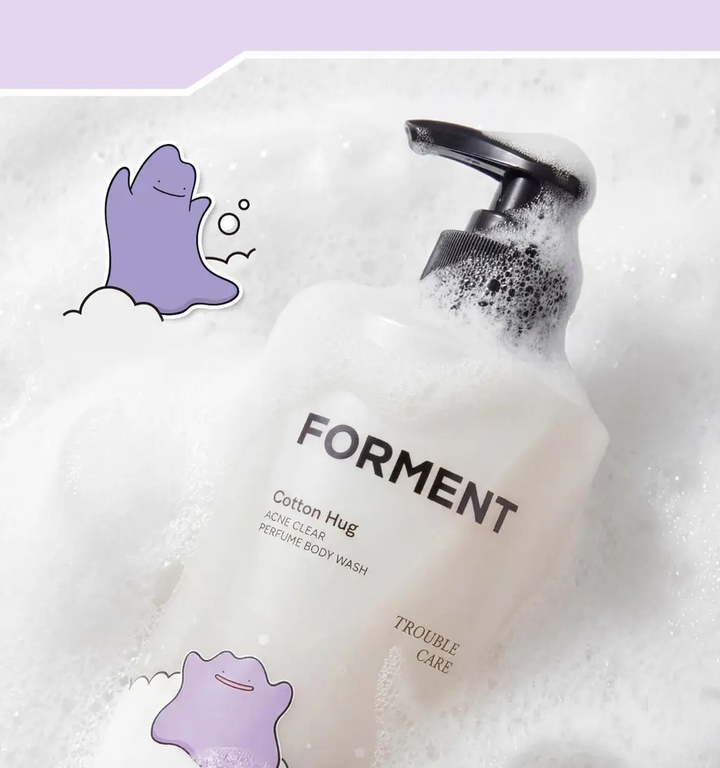 [5월 올영픽/포켓몬 에디션]포맨트 아크네 퍼퓸샤워 코튼허그 500ml(+바디워시30ml) 상세페이지 8